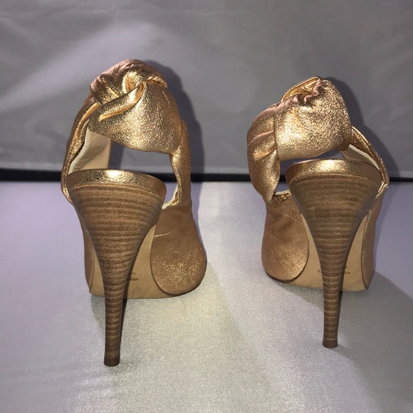 SOLDGiuseppe Zanotti Rose Gold Slingbacks 37.5 - Picture 3 of 8